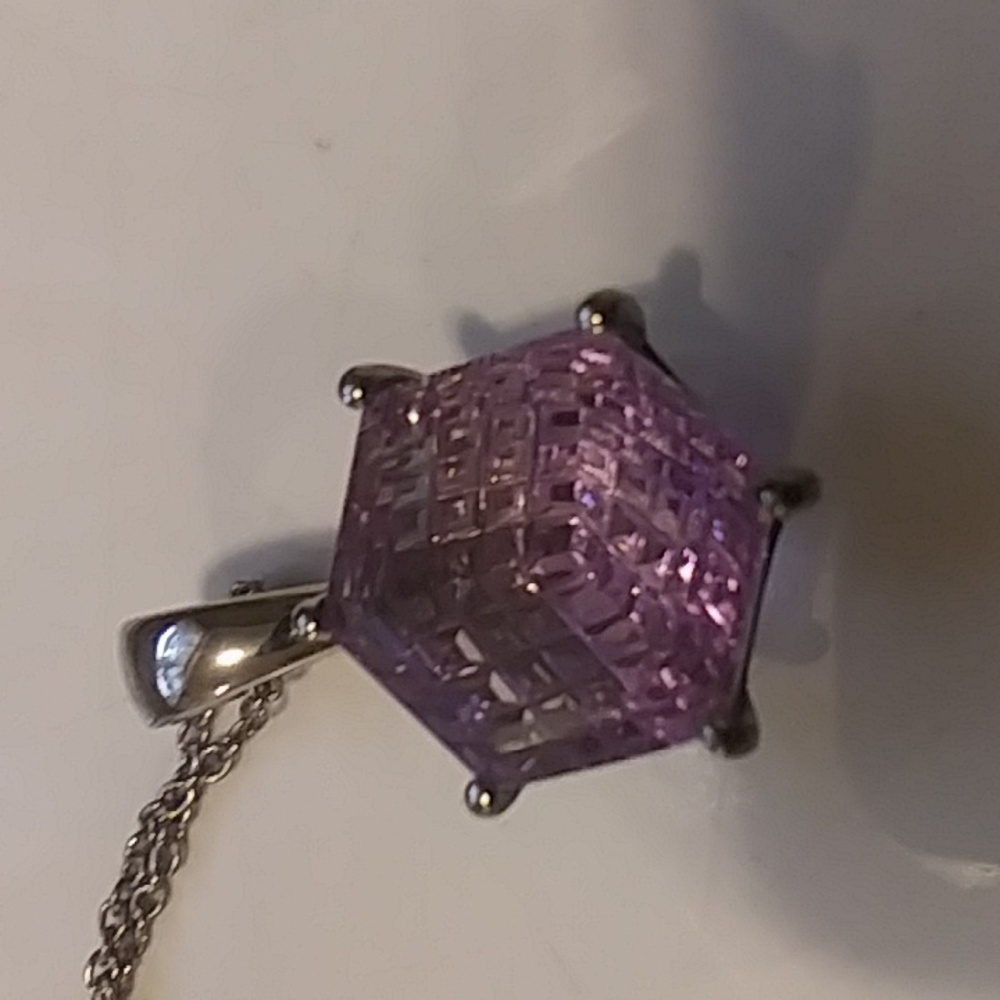 Lilac Amethyst Pendant Necklace
